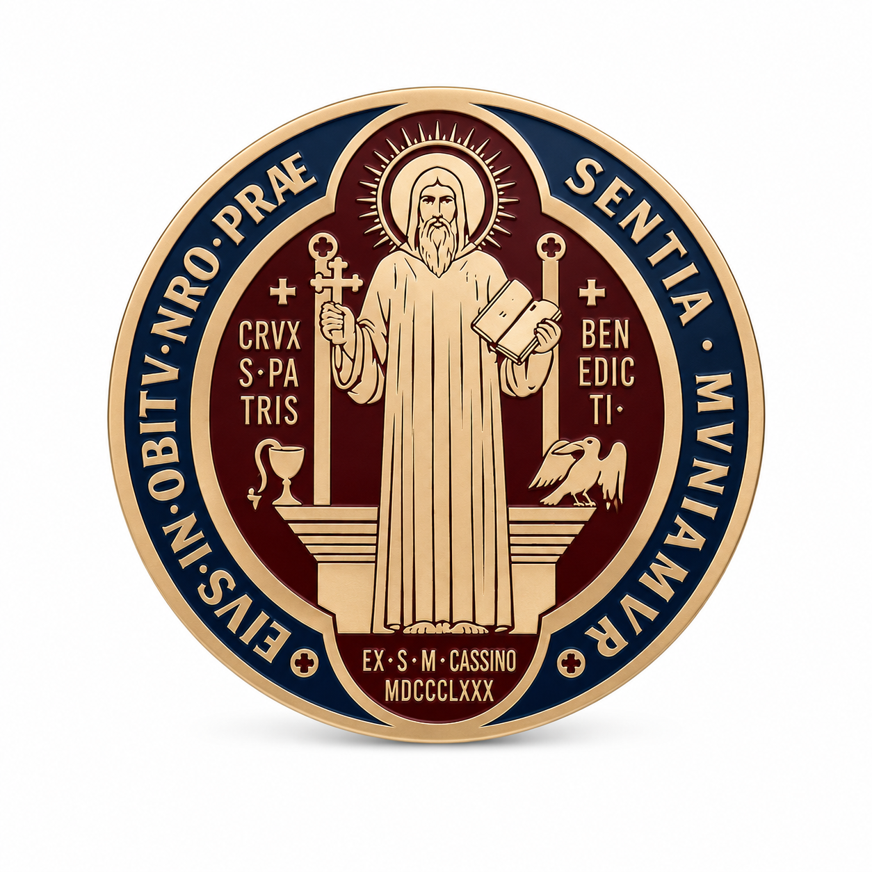 Medaglione di San Benedetto – Protezione, Fede e Forza Spirituale
